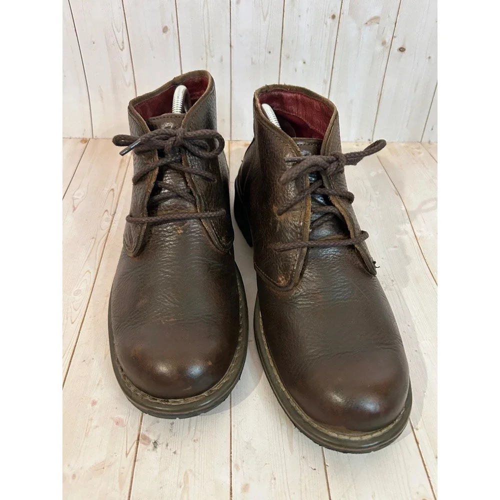 Clarks Leather Desert Chukka Boots‎ Mens 8.5M Brown Weathered Rugged